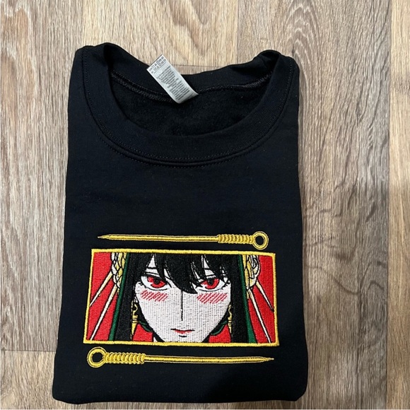Tops - Yor Forger Box Logo Black Sweatshirt